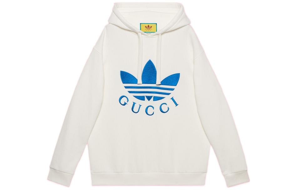 Gucci x adidas Hoodie 'White Blue' 702607-XJEDA-9088 - 2