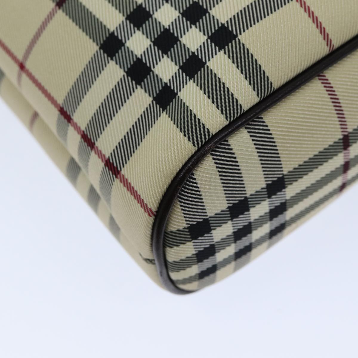 Burberry Nova Check Hand Bag Canvas Beige - 16