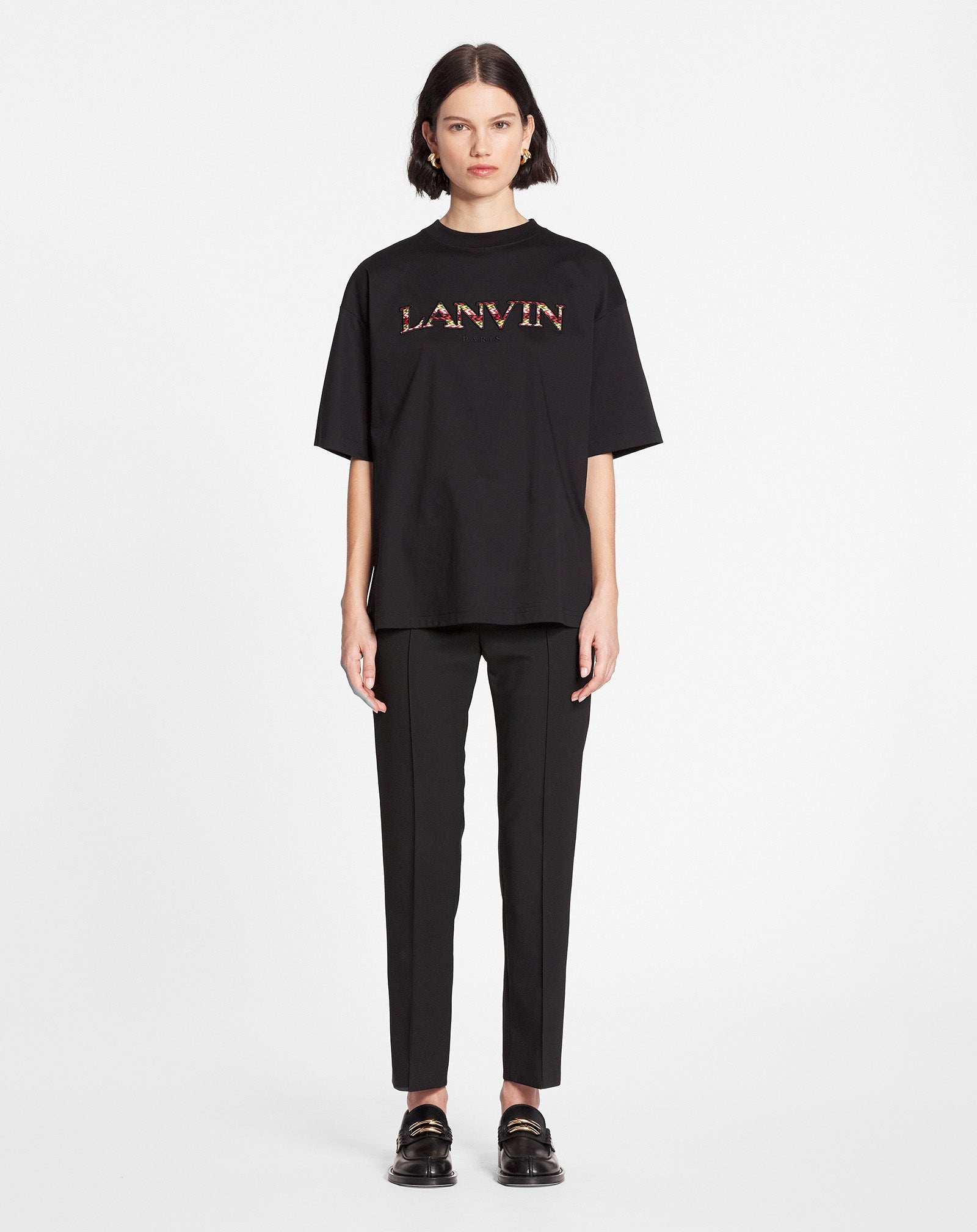 OVERSIZED EMBROIDERED CURB T-SHIRT - 2