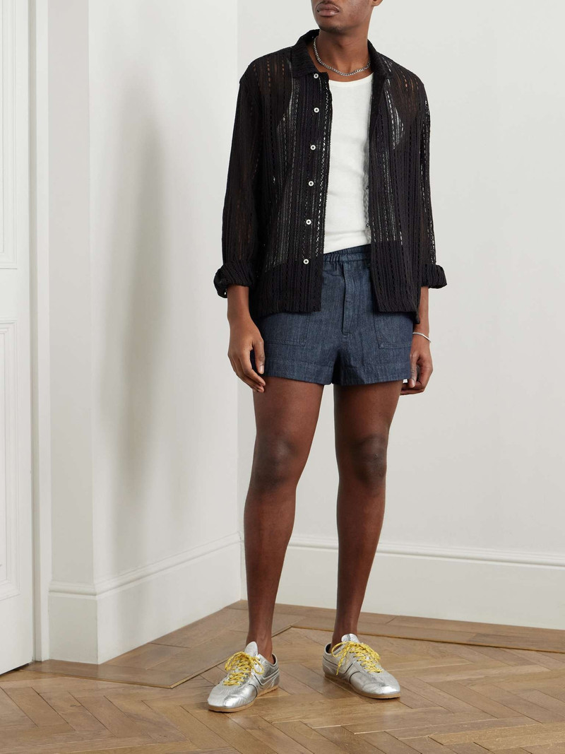 Dries Van Noten Slim-Fit Denim Cargo Shorts outlook