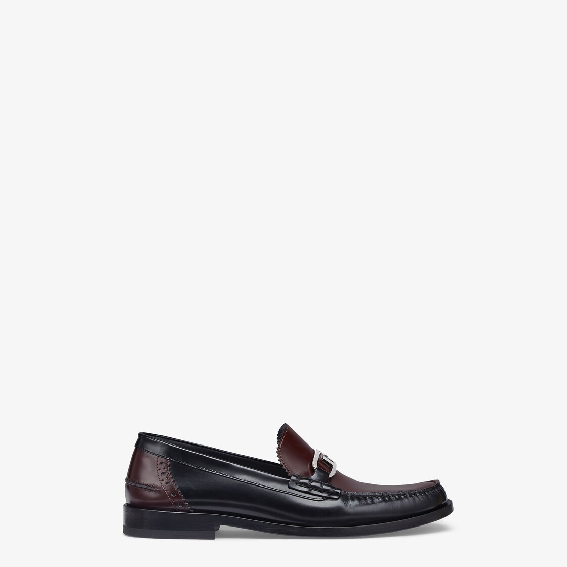 Black leather loafers - 2