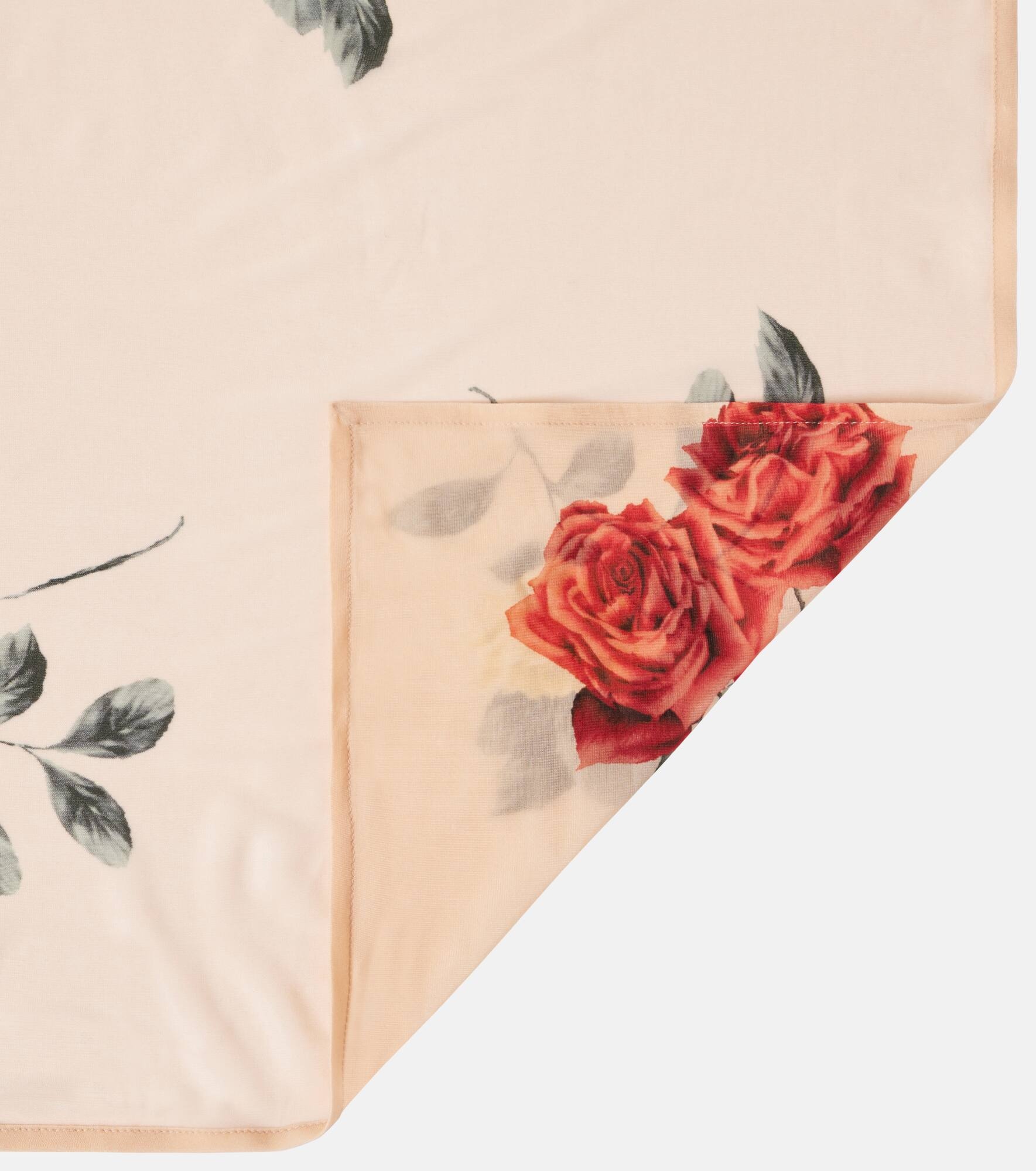 Floral silk-blend scarf - 4