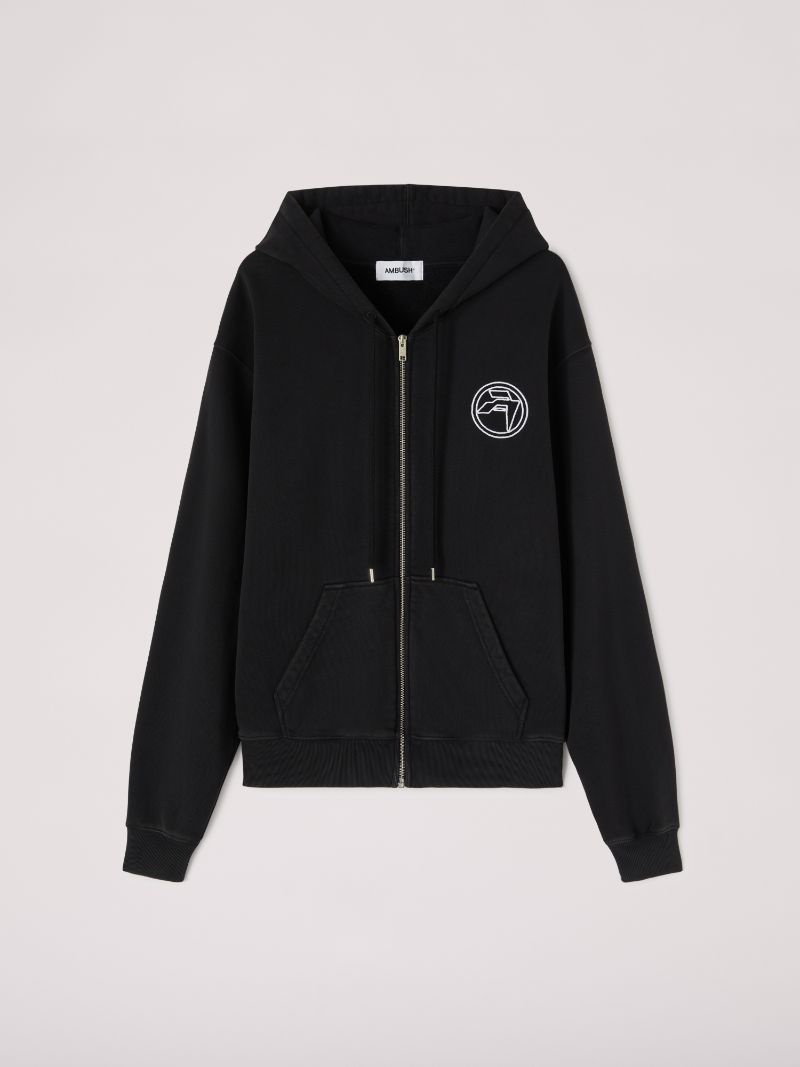 Amblem Zip Up Hoodie - 1