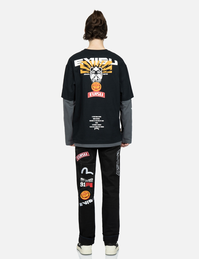 MULTI-LOGO EMBROIDERY SLIM-FIT JEANS #2010 5