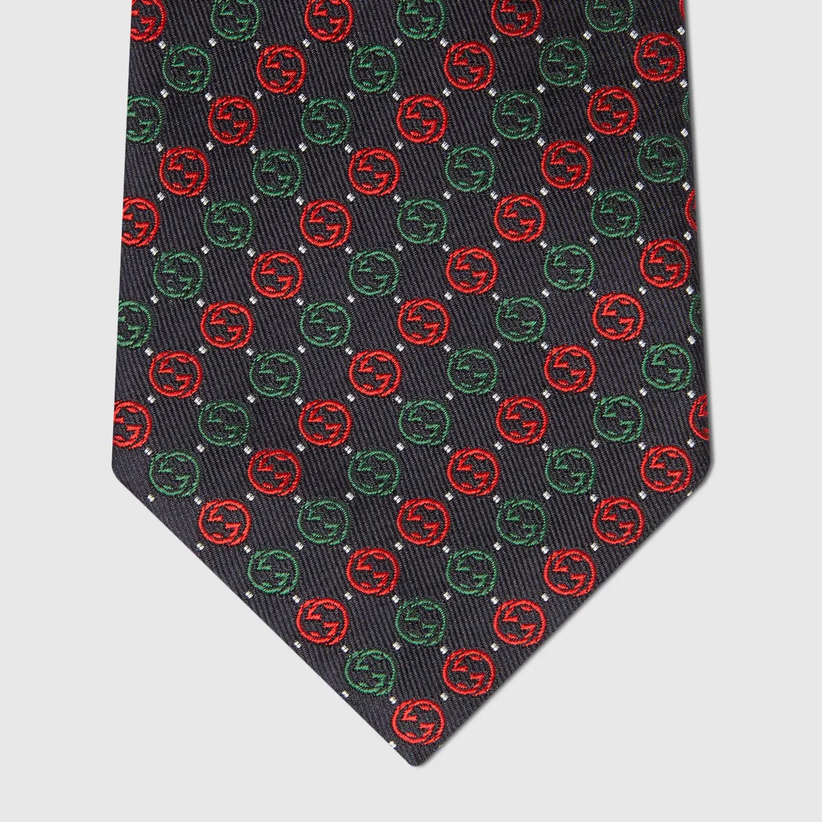 Interlocking G silk tie - 3