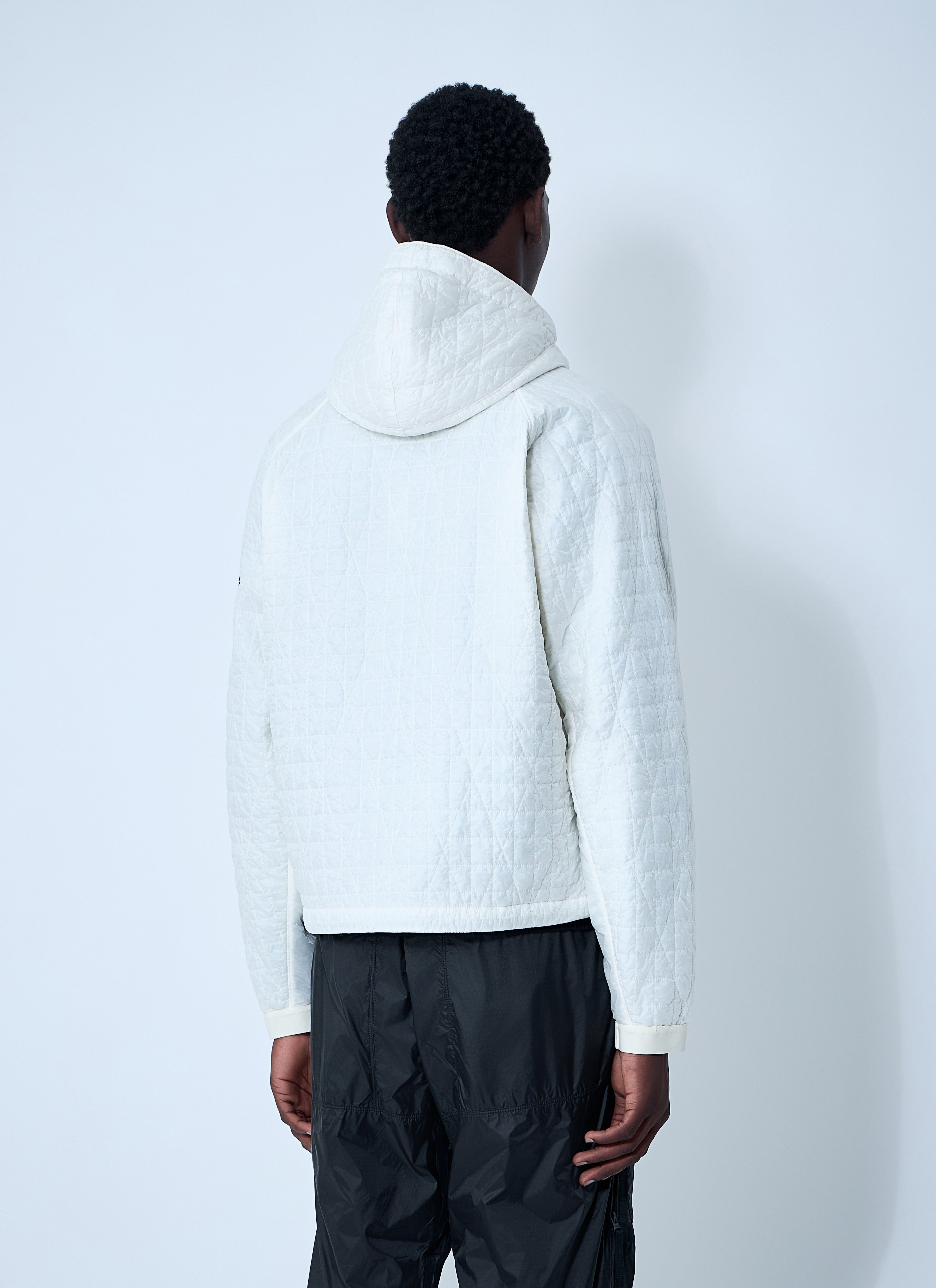 Stone Island Men Padded Logo Motif Hooded Jacket - 4