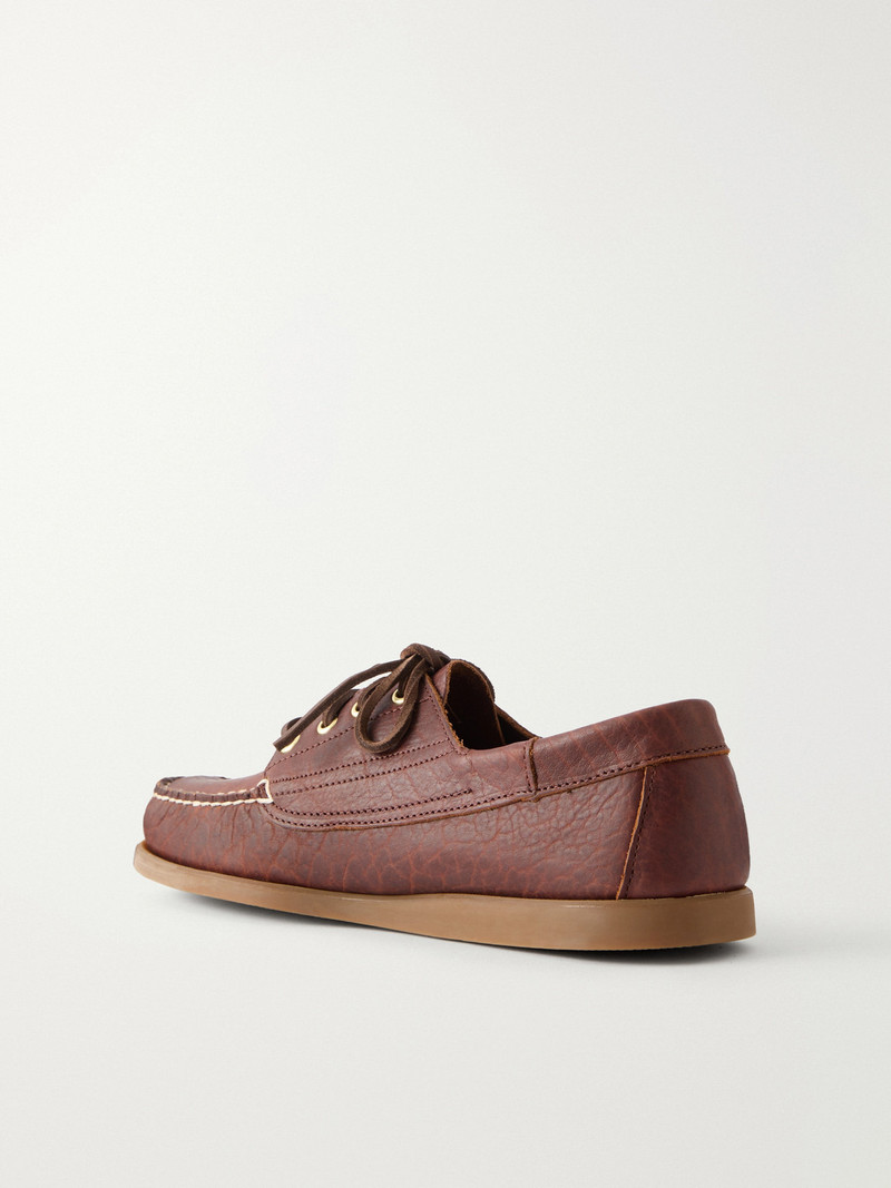 Askook Momoth Full-Grained Leather Boat Shoes 4