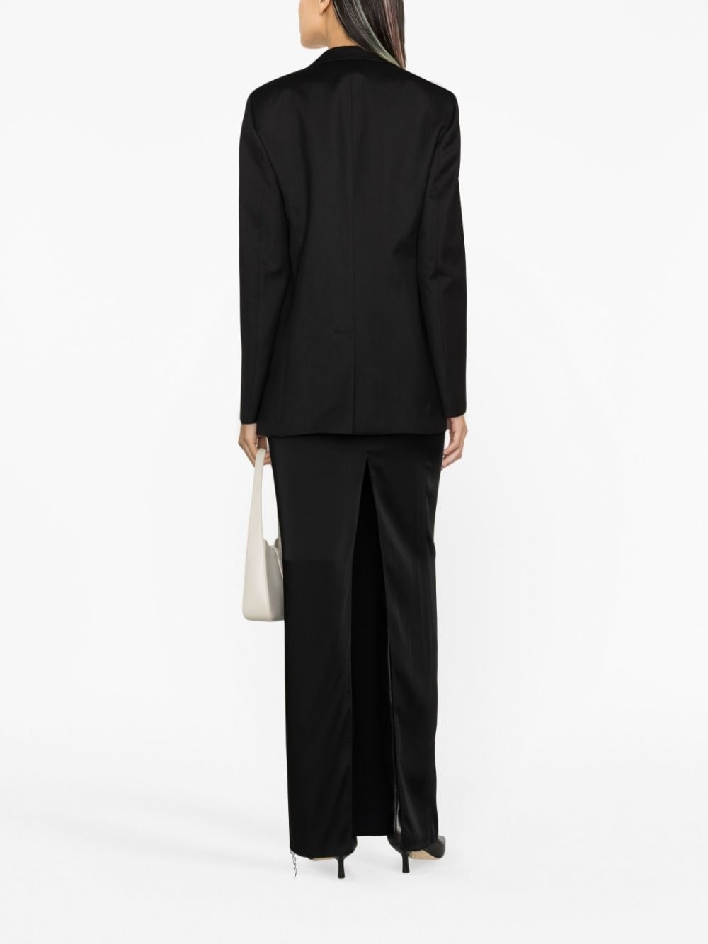 single-breasted tuxedo blazer - 3