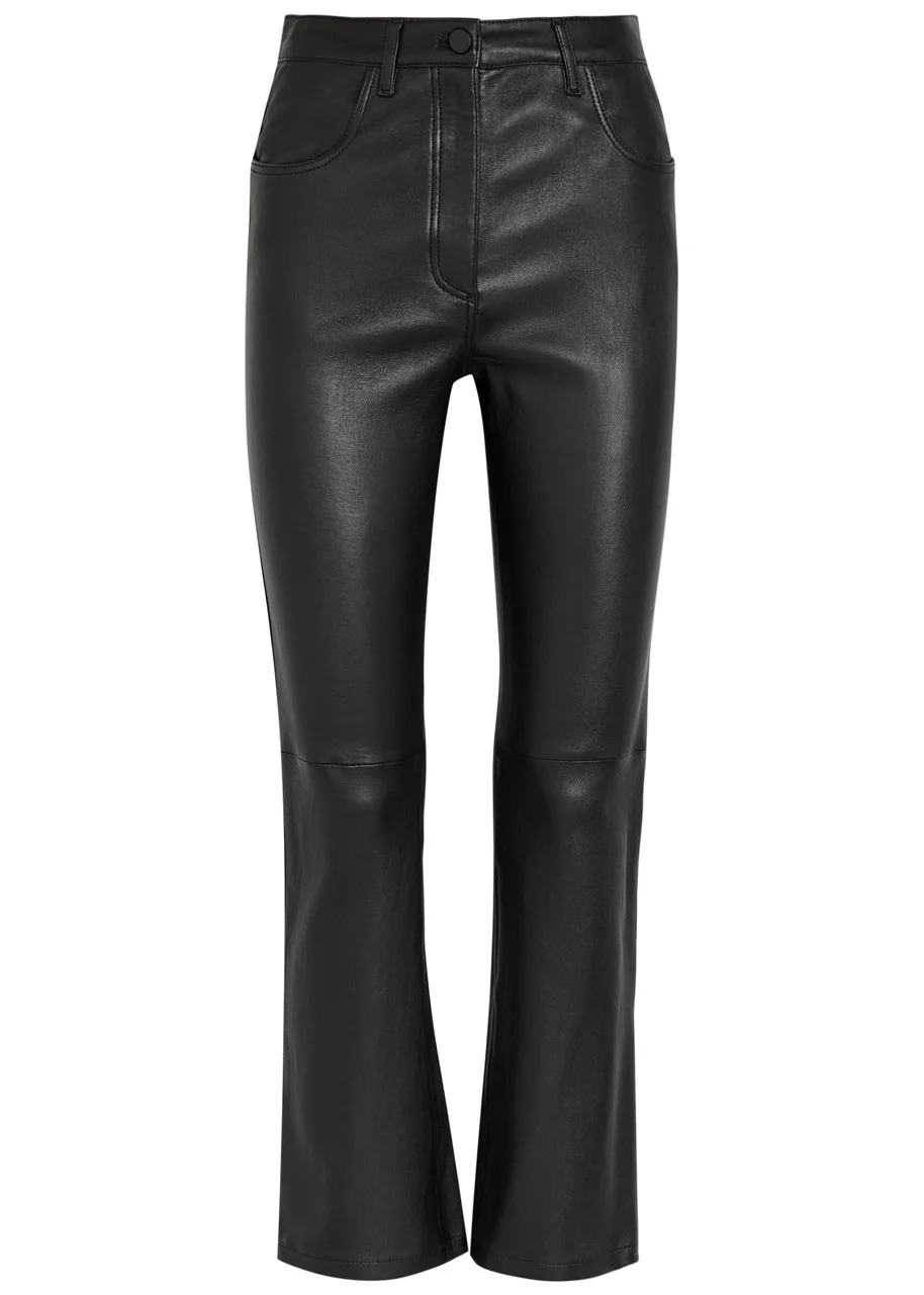 Joseph Duke Straight-leg Leather Trousers - 1