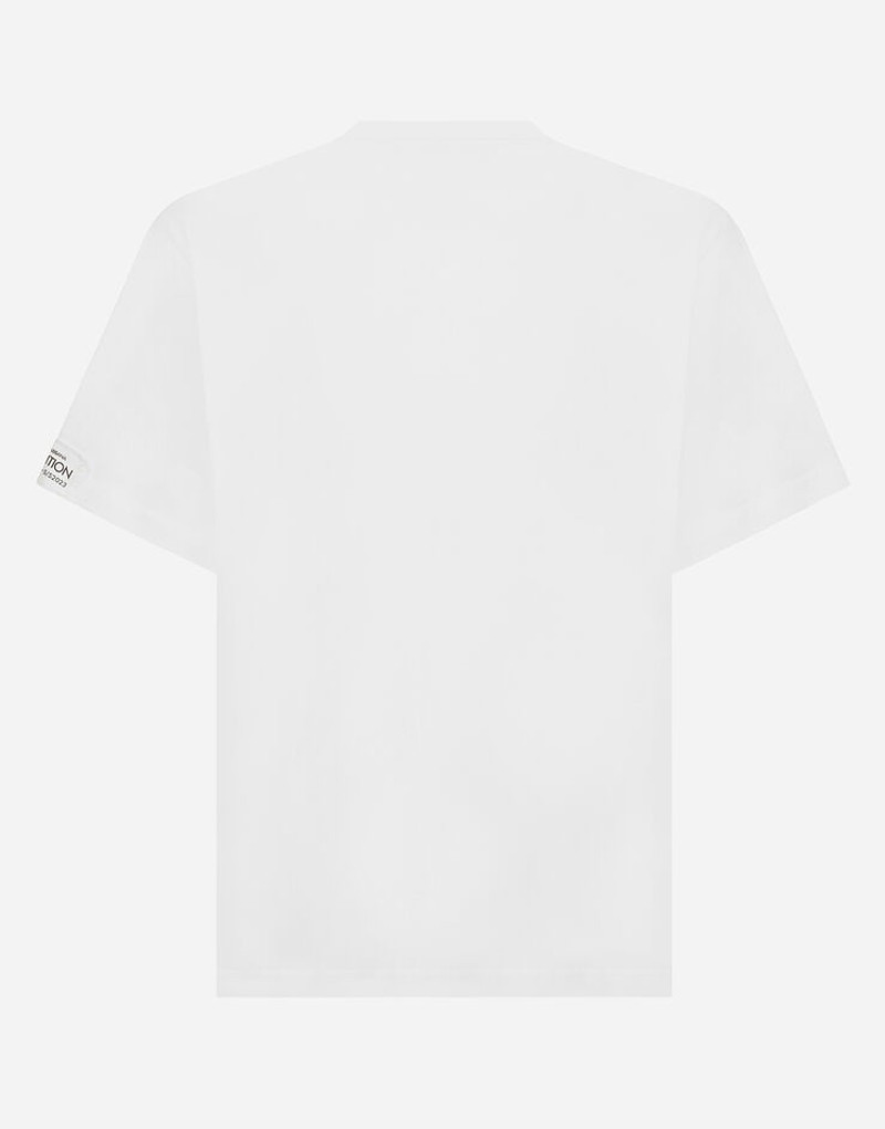 Dolce & Gabbana Cotton round-neck T-shirt with print outlook
