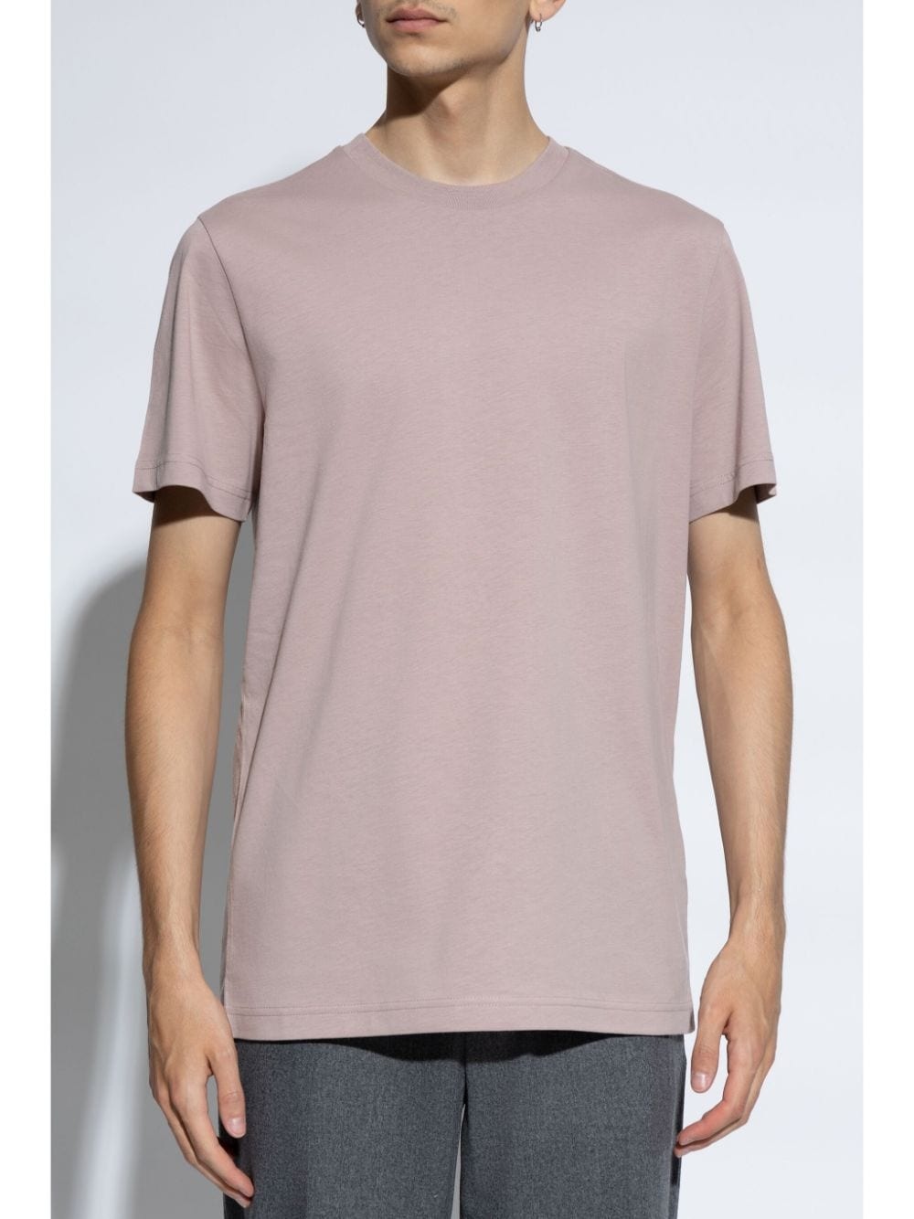 logo-patch cotton t-shirt - 3