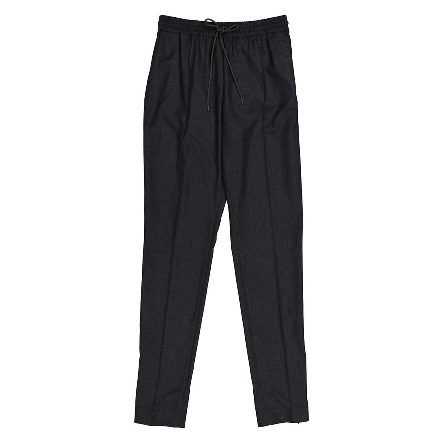 Burberry Dark Grey Melange Wool Lidywhs Trouser - 1