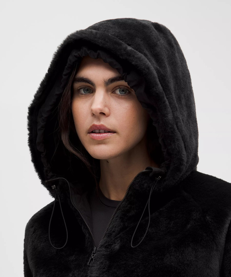 Faux Fur Full-Zip Hoodie 4