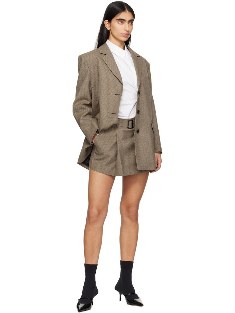 JUUN.J Brown Layered Miniskirt outlook