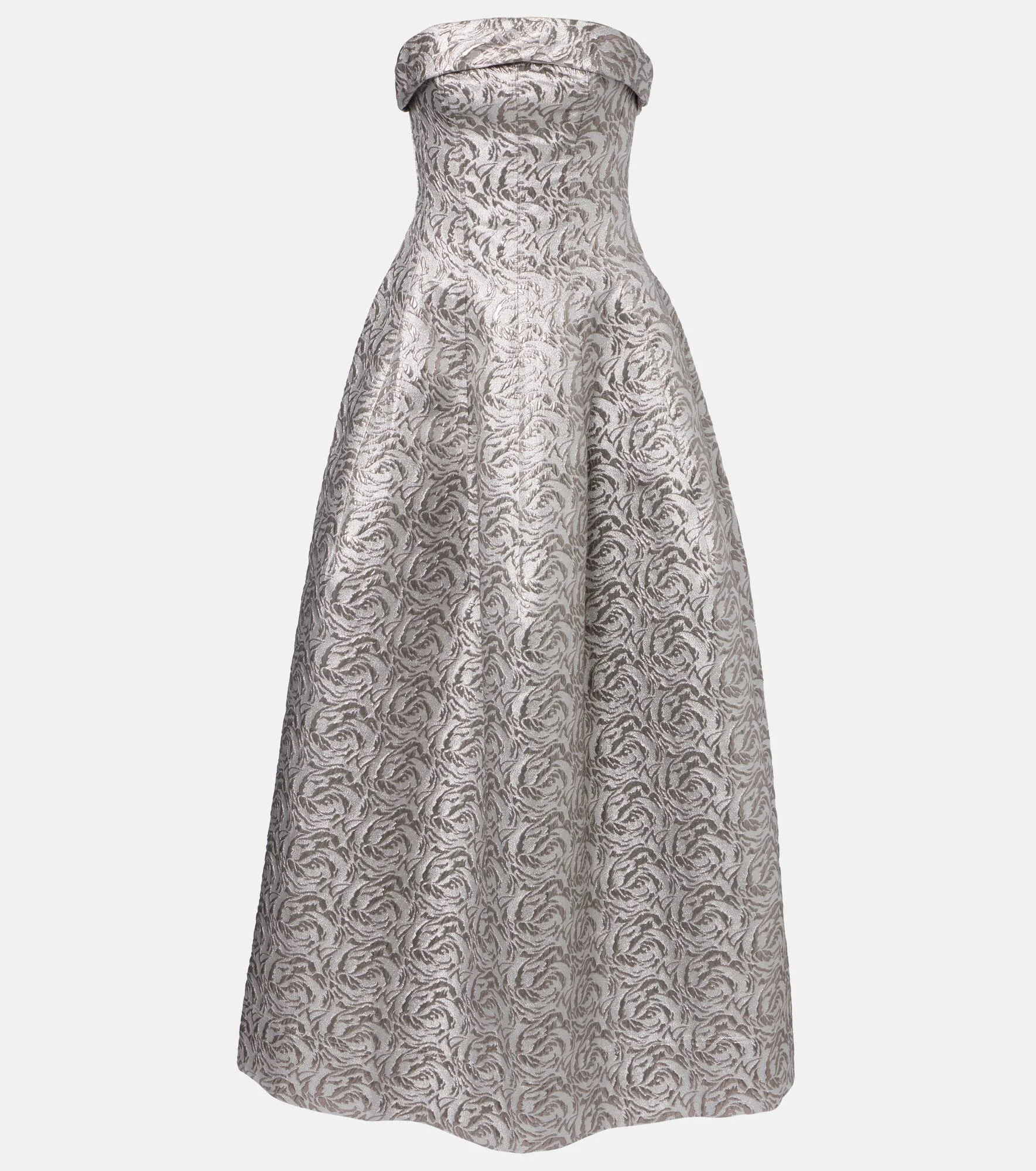 Metallic-effect bustier gown - 1