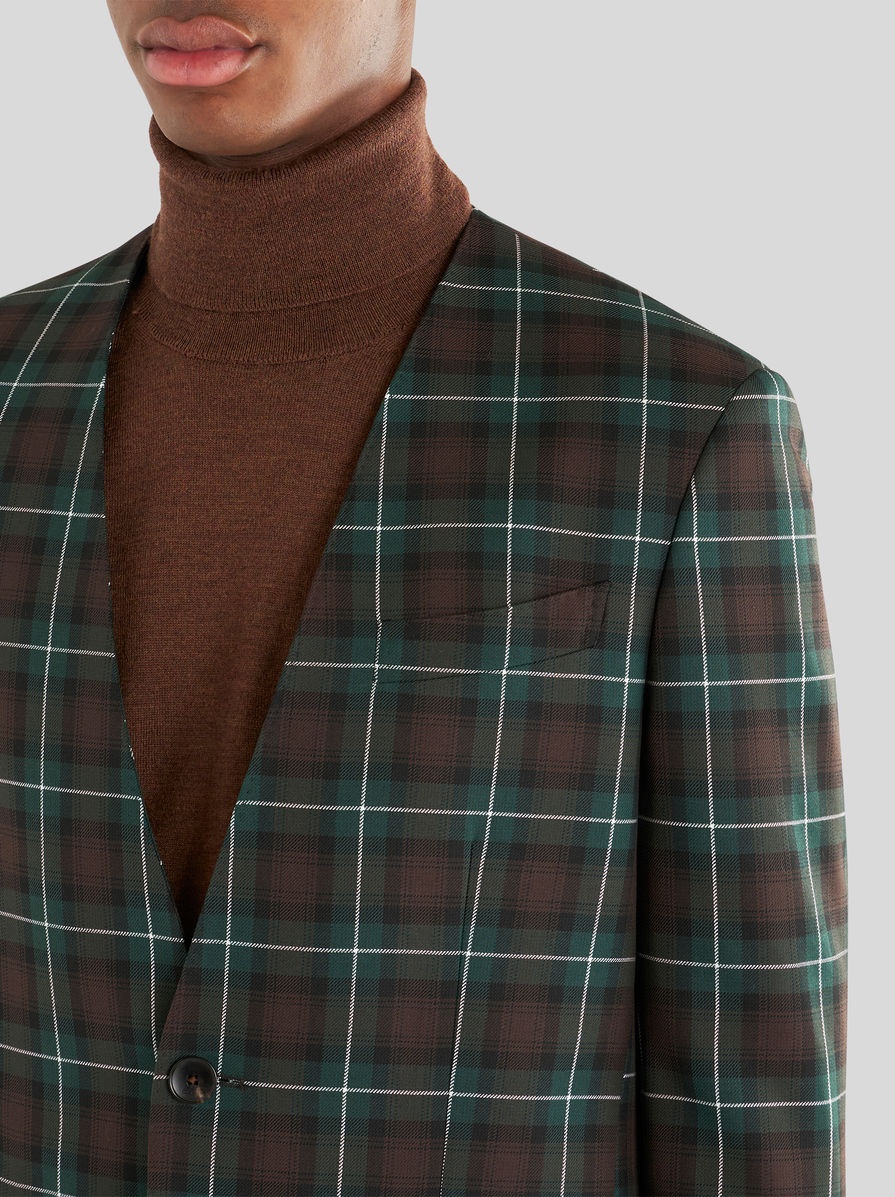 TWO-BUTTON TARTAN JACKET - 2