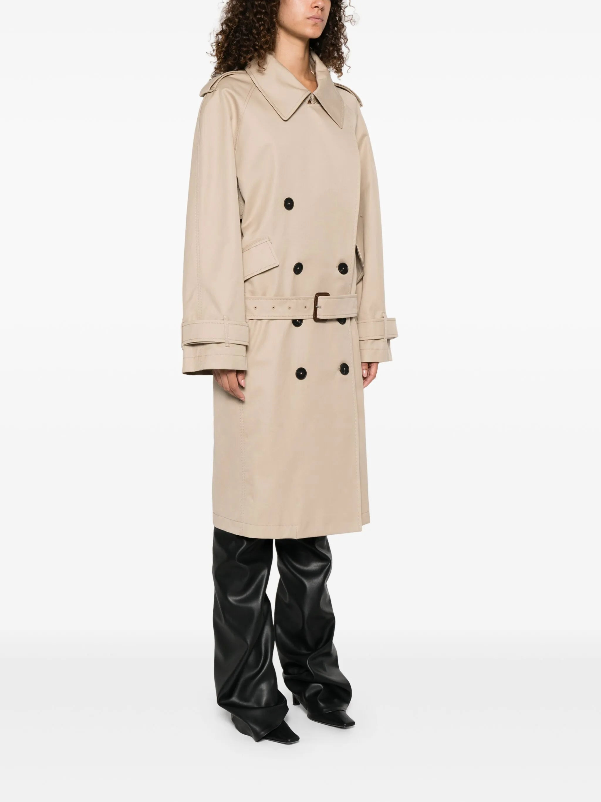 double-breasted trench coat - 3