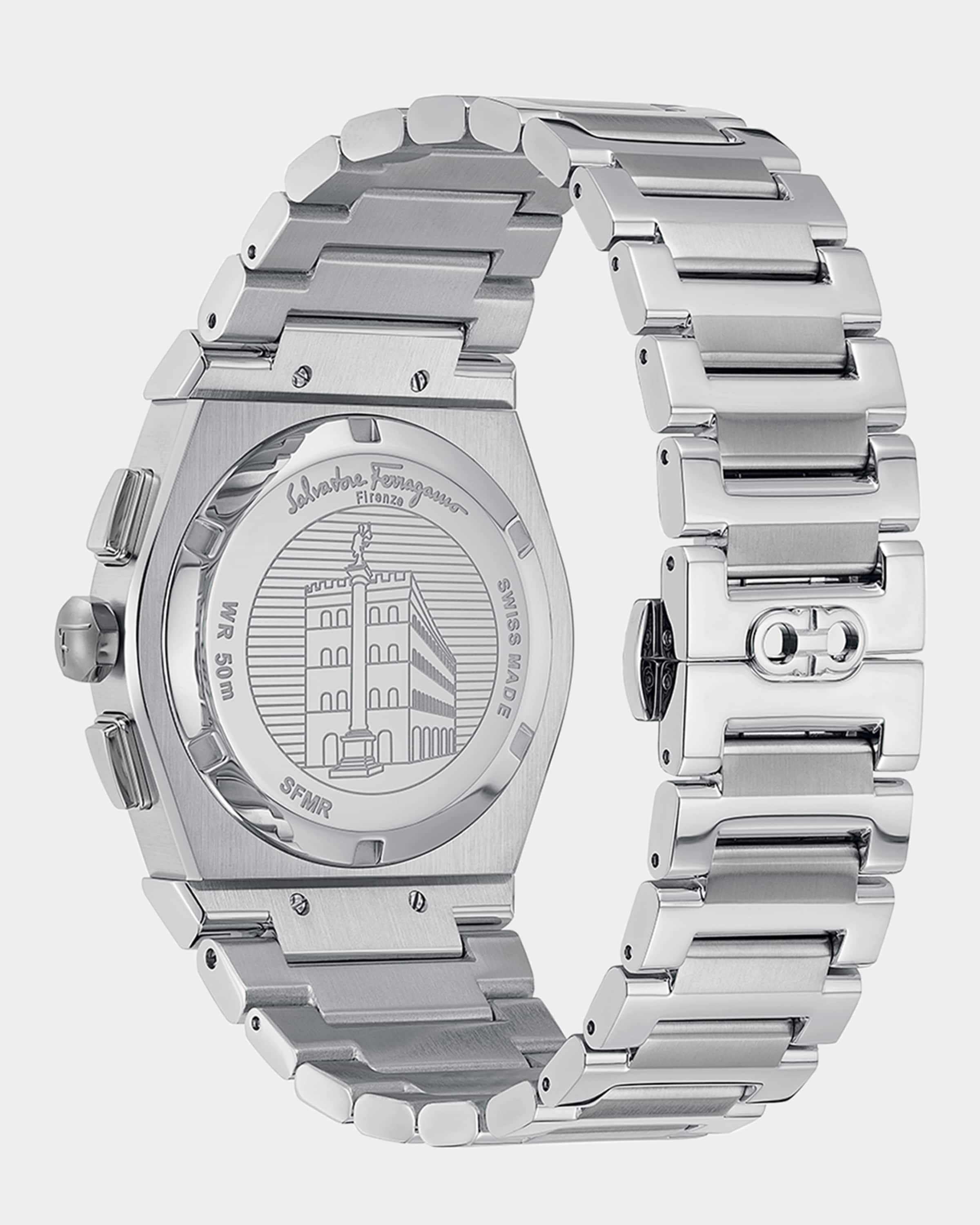 Men's Vega Chrono Stainless Steel Bracelet Watch, 42mm - 2