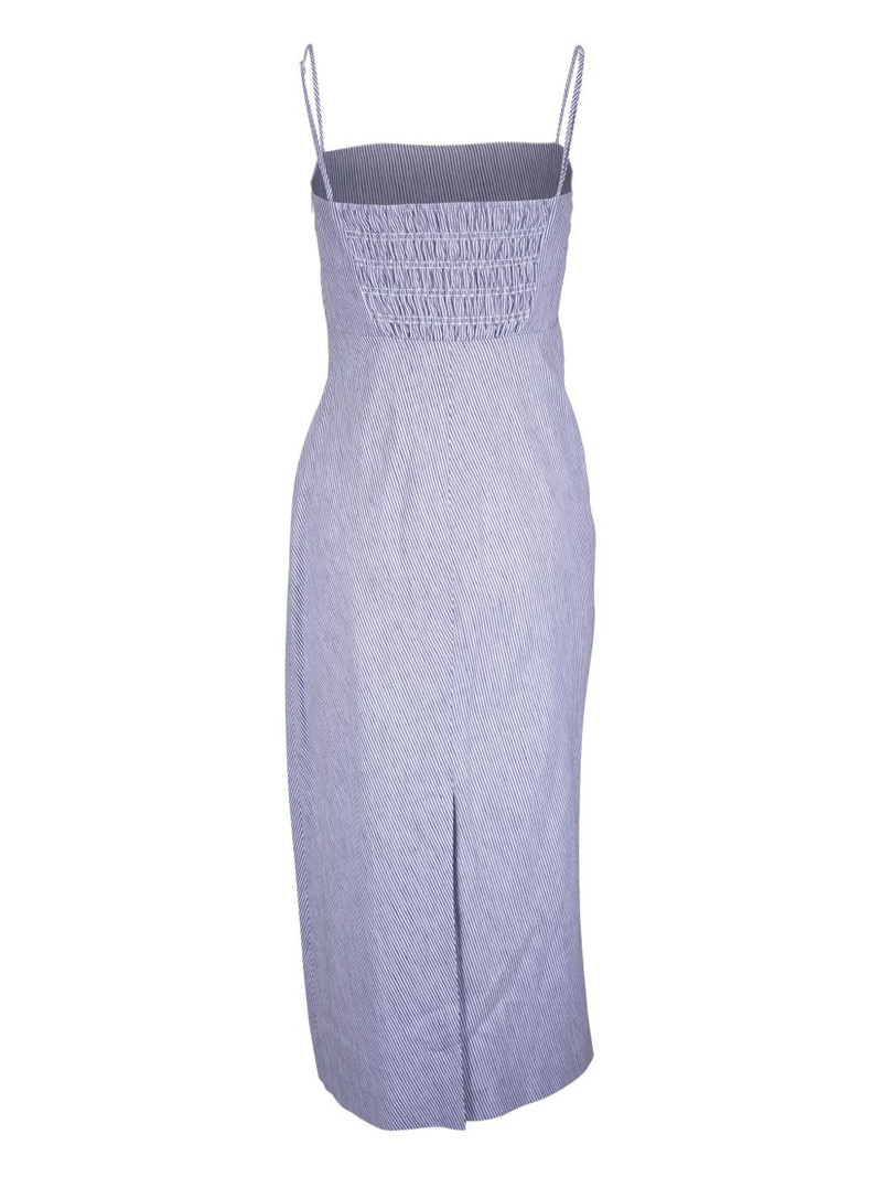 Vince striped midi dress outlook