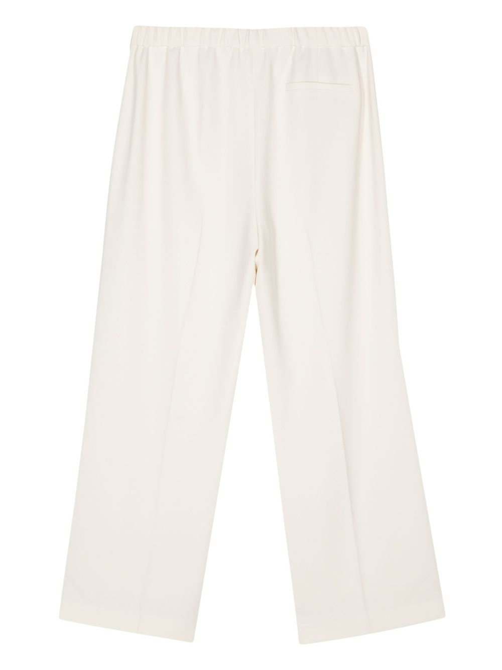 wide-leg crepe trousers - 2