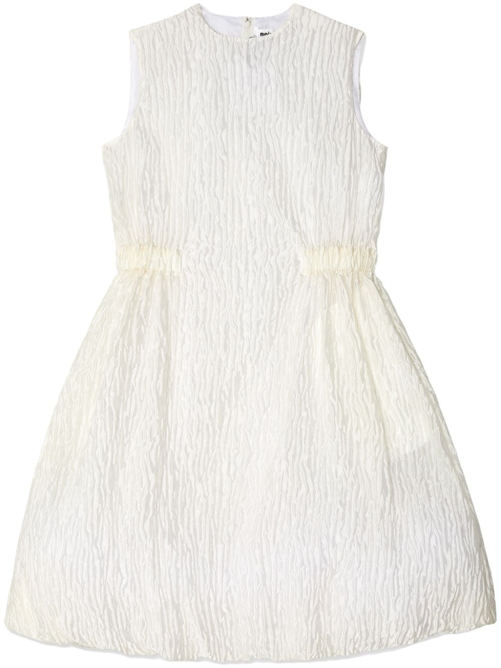 crinkled sleeveless minidress - 1