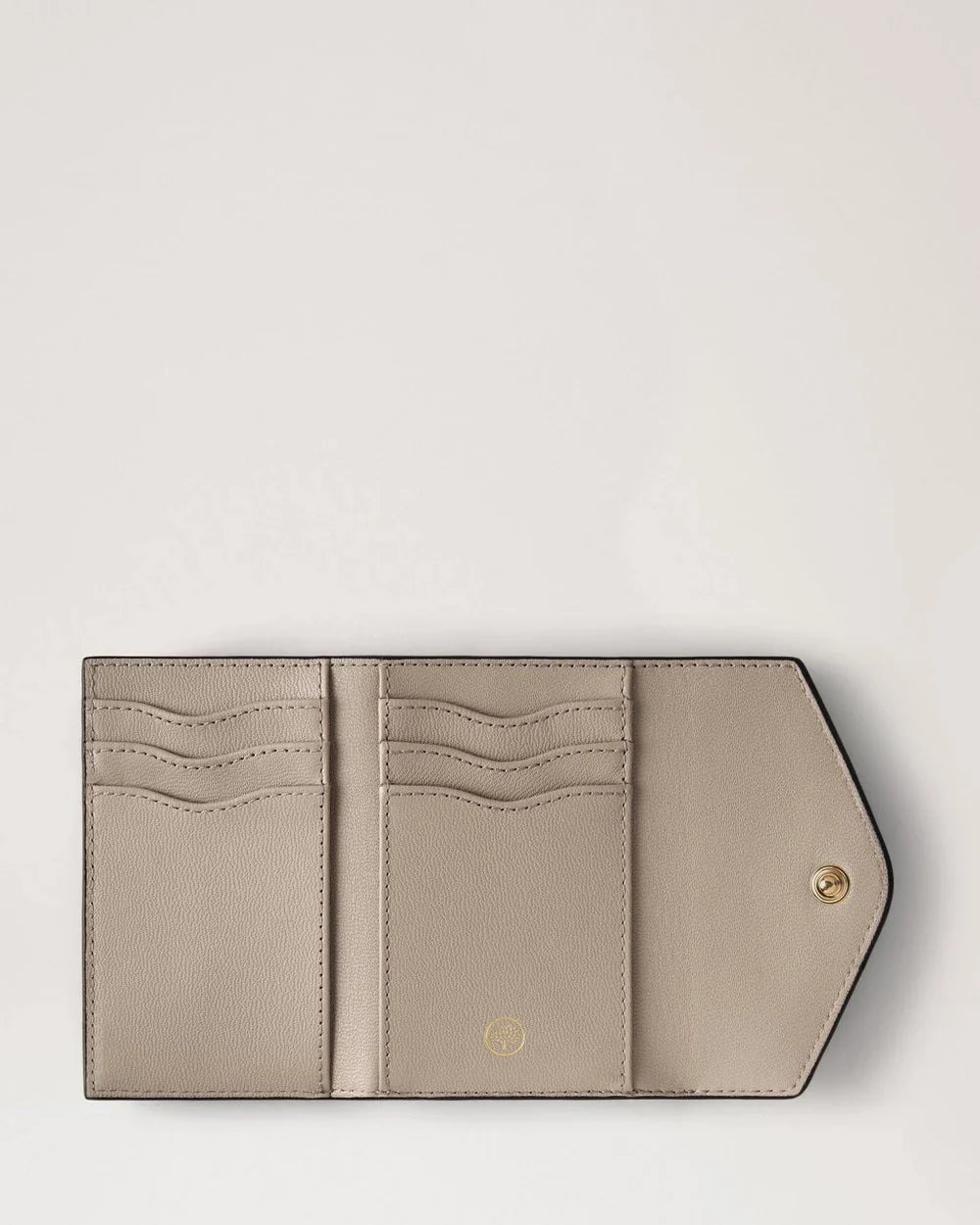 Folded Multi-Card Wallet Cashmere Taupe Small Classic Grain - 3