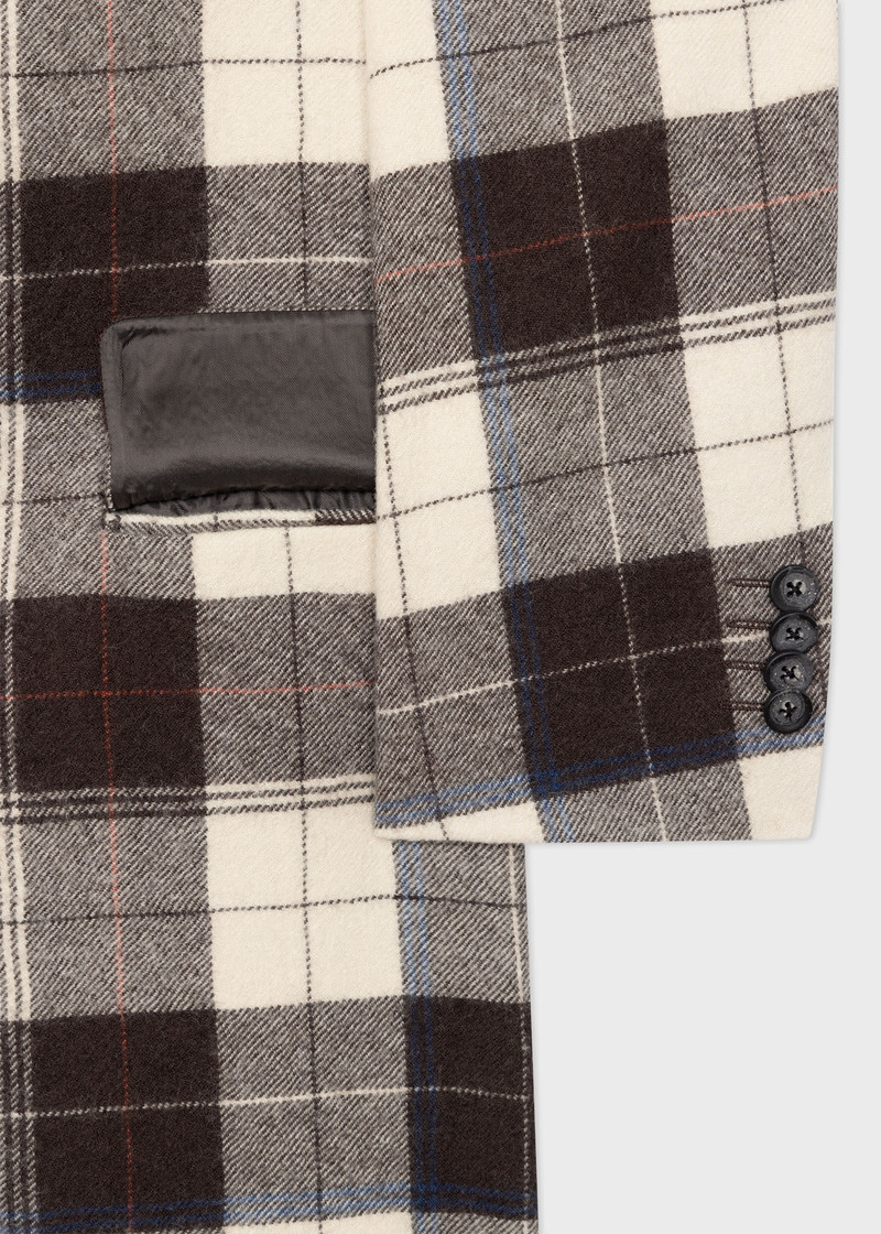Buffalo Check Wool Overcoat 3