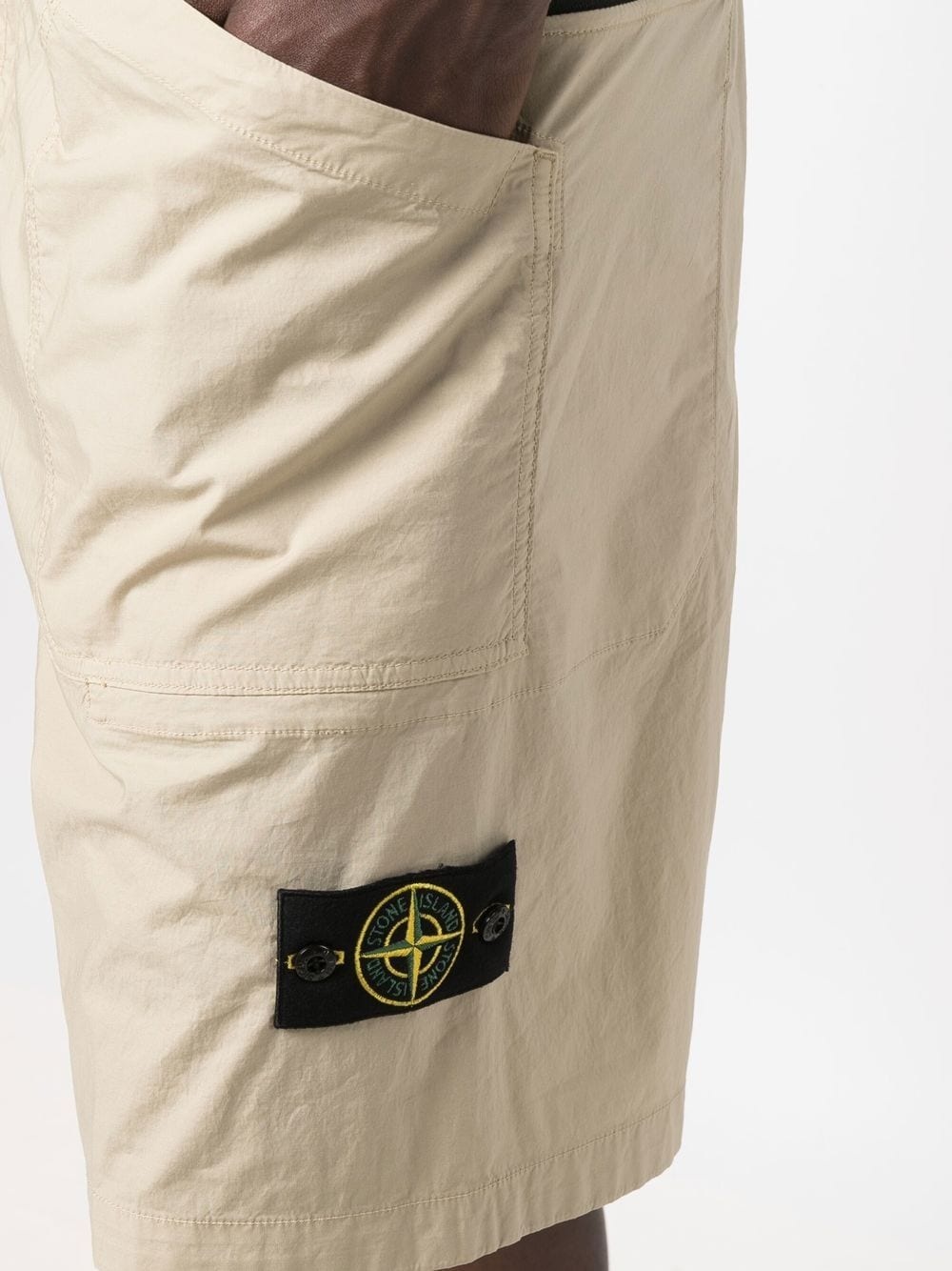 logo-patch stretch-cotton shorts - 5