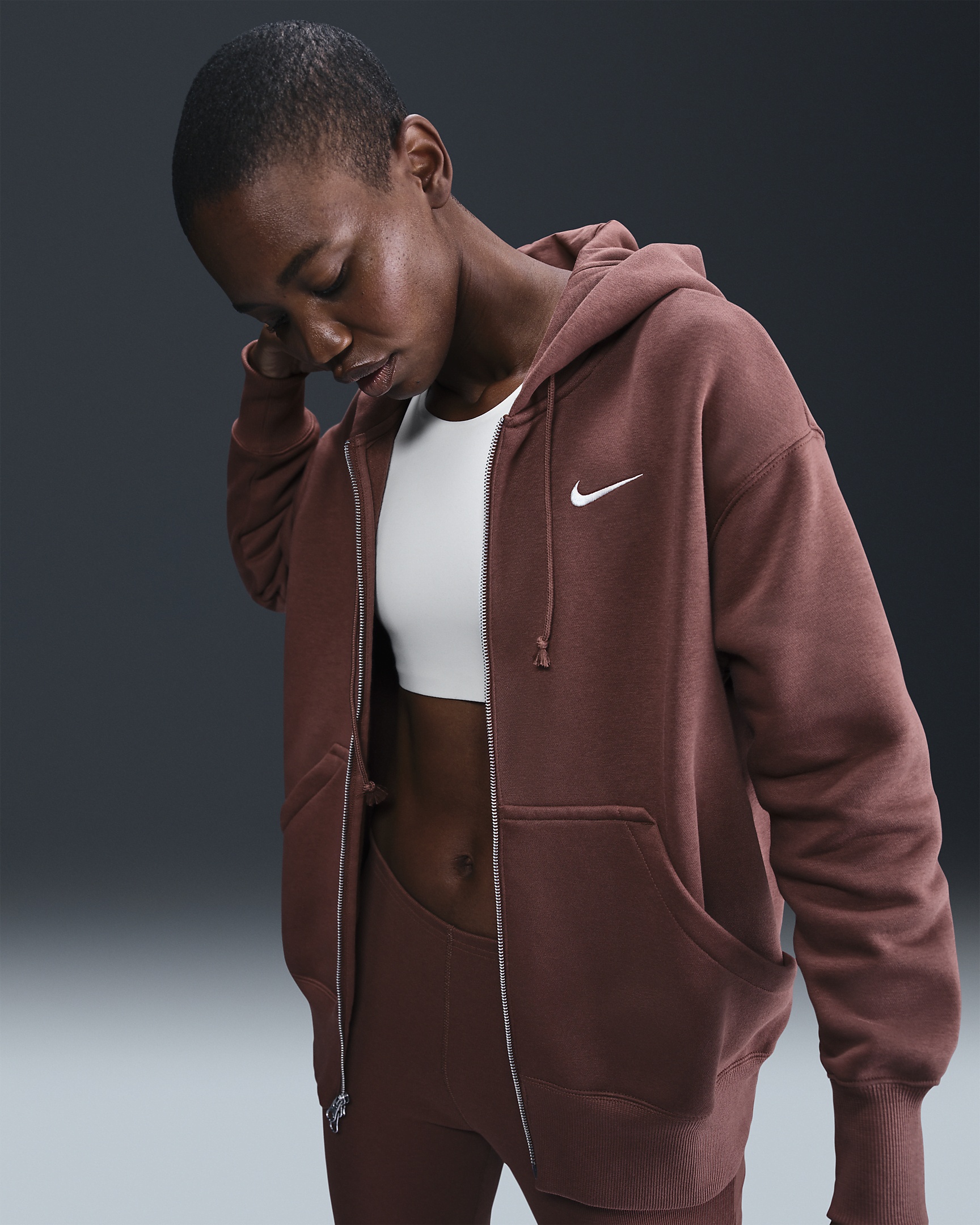Nike Sportswear Phoenix Fleece Women's Oversized Full-Zip Hoodie - 3