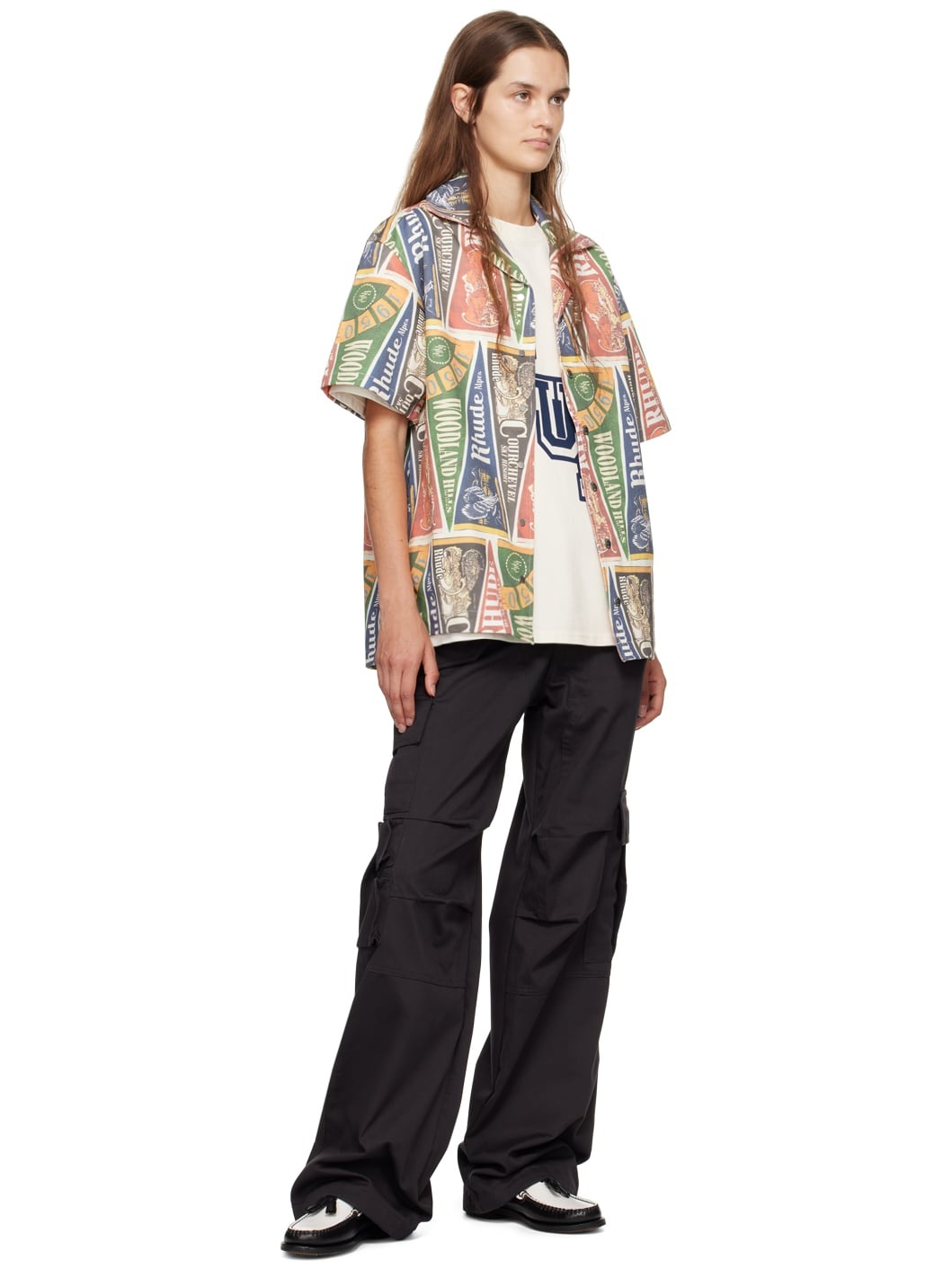 Multicolor Collegiate Flag Shirt - 4