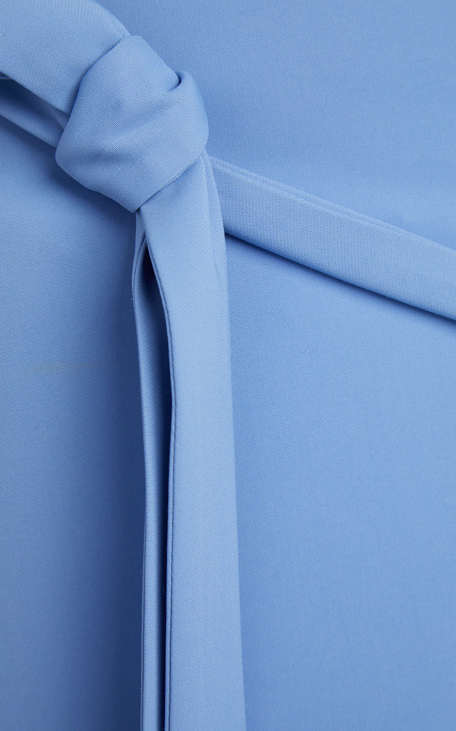 Asymmetric Crepe Midi Dress blue - 5