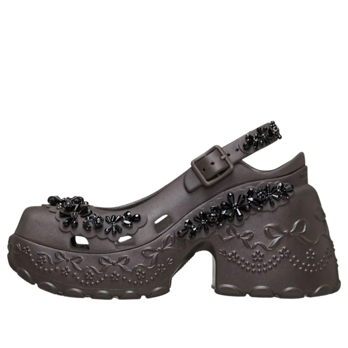 (WMNS) Crocs x Simon Rocha Ballerina Platform 'Espresso' 211079-206 - 1