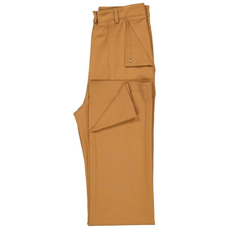 Burberry Ladies Biscuit Pocket Detail Jersey Tailored Trousers - 7