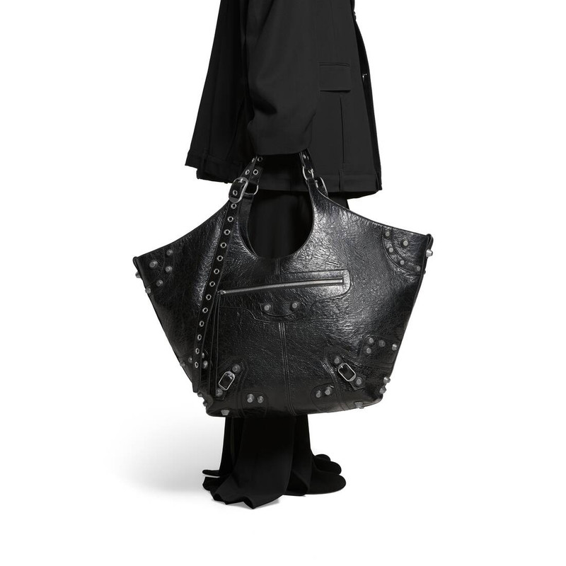 Women's Le Cagole Large Carry All Bag in Black 3