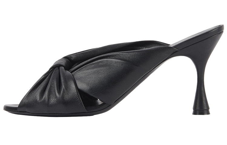 (WMNS) Balenciaga Small High Heels Black Slippers 617574WA2M01000 - 2