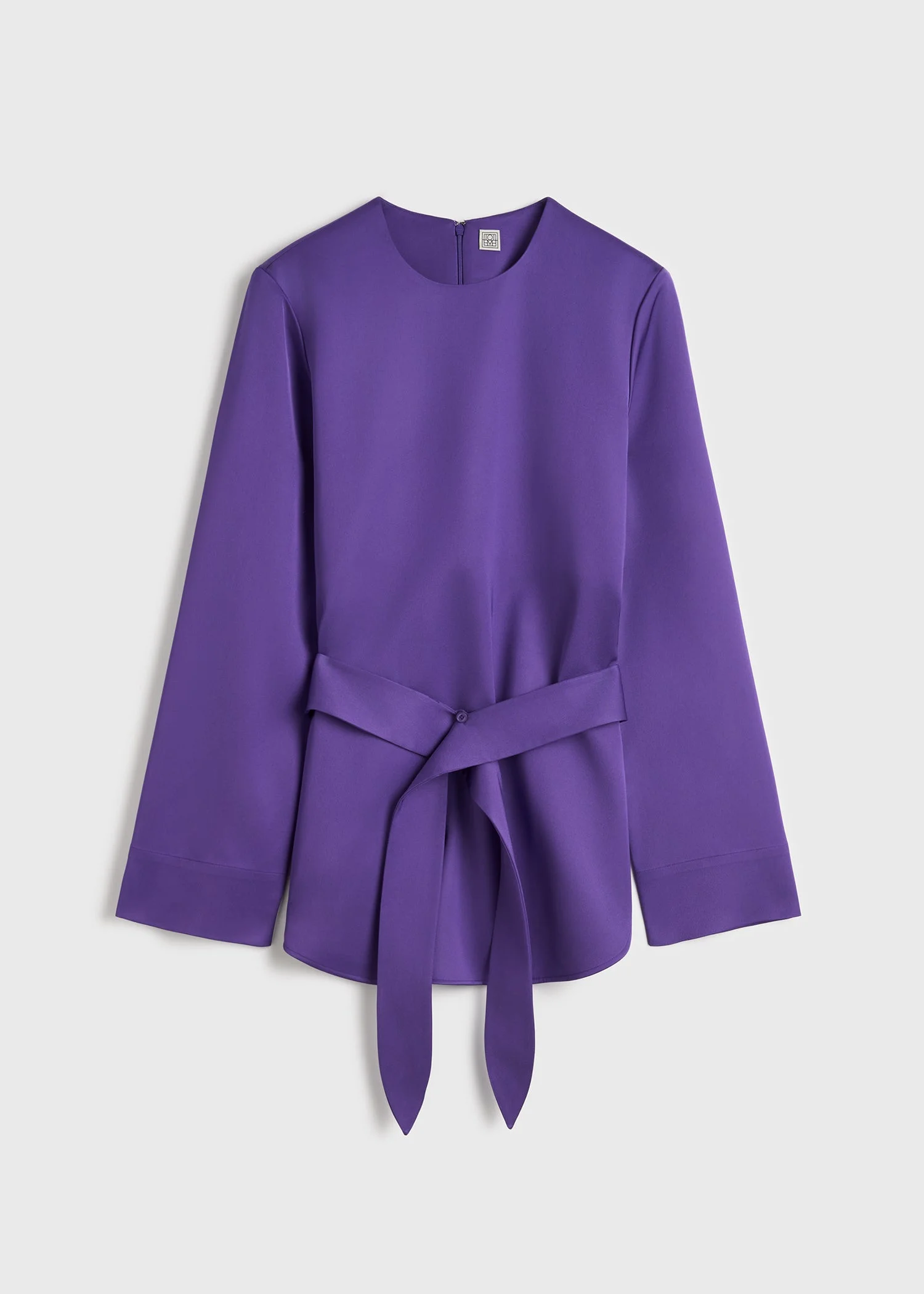 Belted satin tunic violet - 1