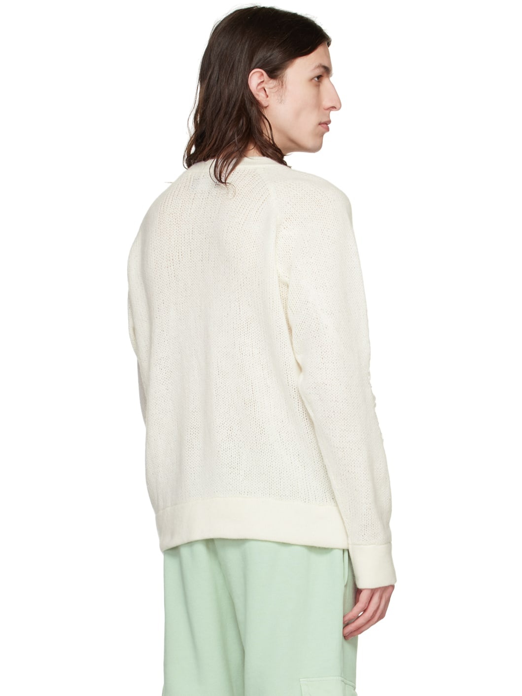 Off-White Distressed Sweater - 3