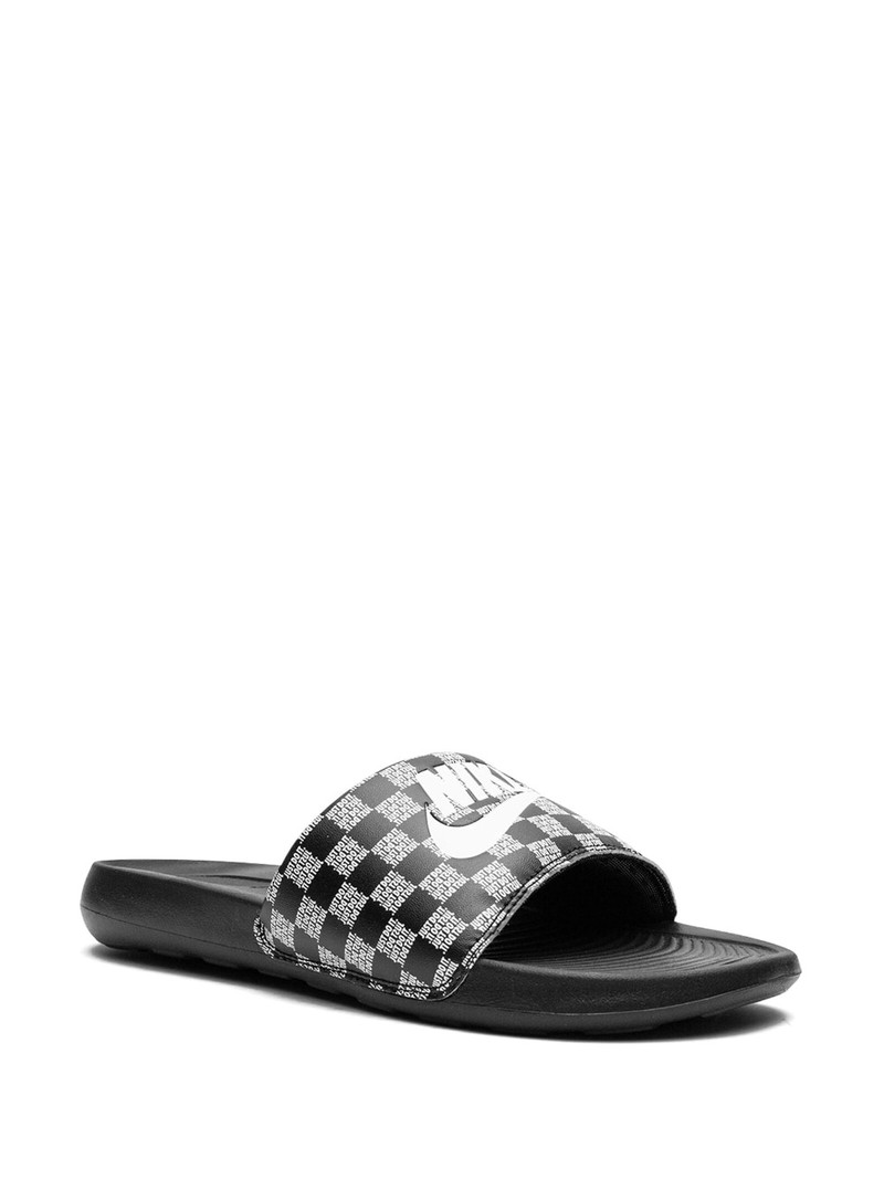Nike Victori One logo-print slides outlook