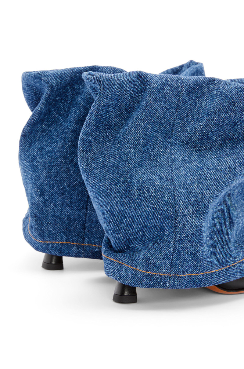 Folded boot in denim 4