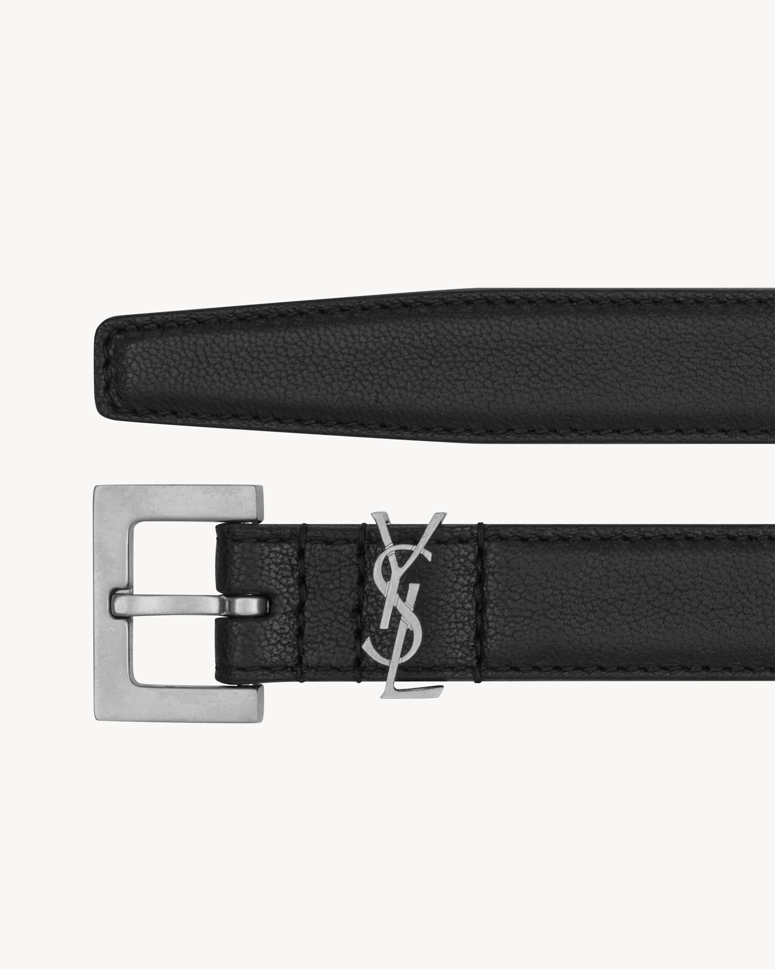 cassandre thin belt in smooth leather - 2
