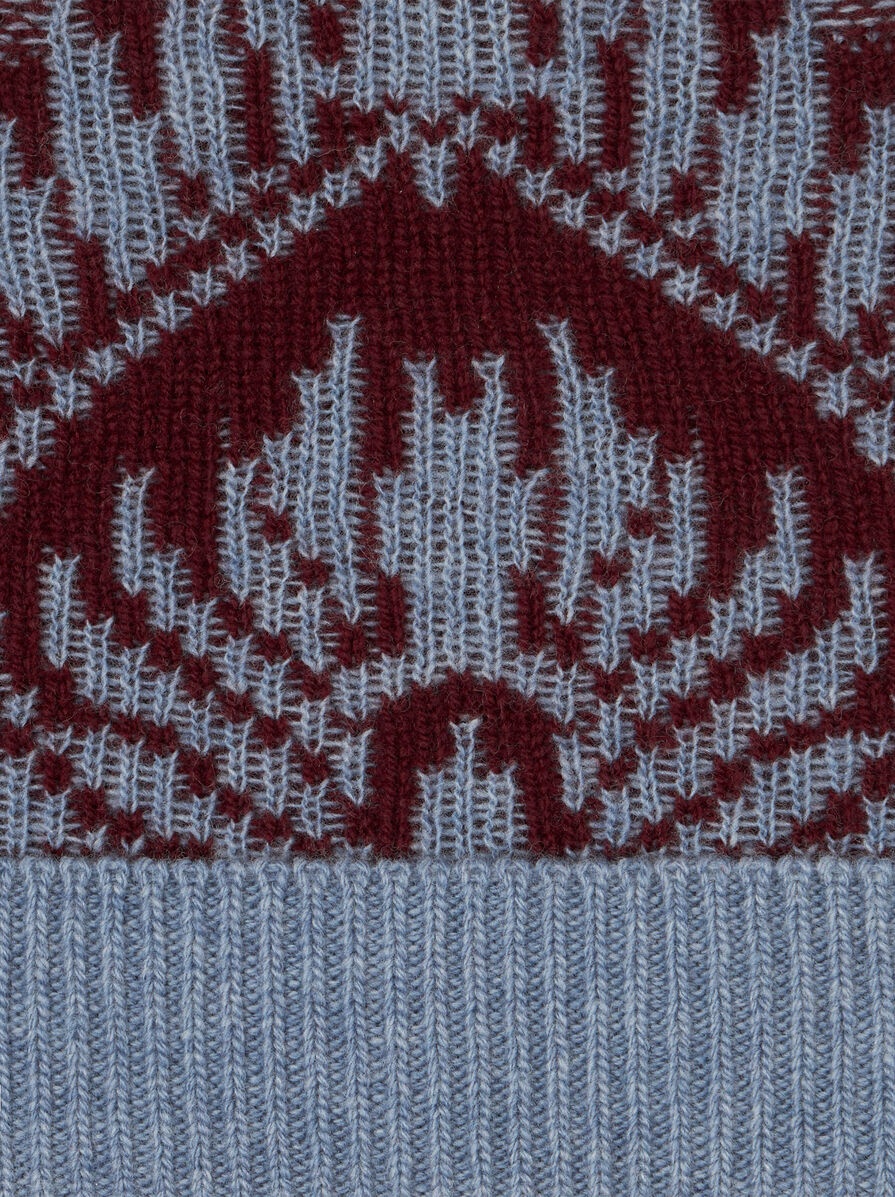 KNIT JACQUARD BEANIE - 3