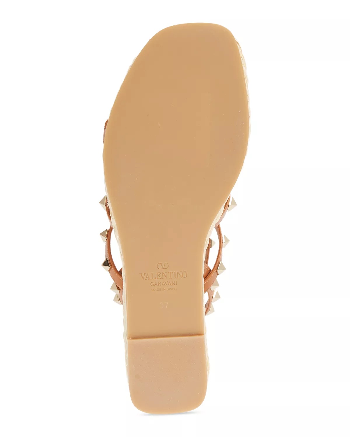 Women's Strappy Studded Espadrille Platform Wedge Sandals - 7