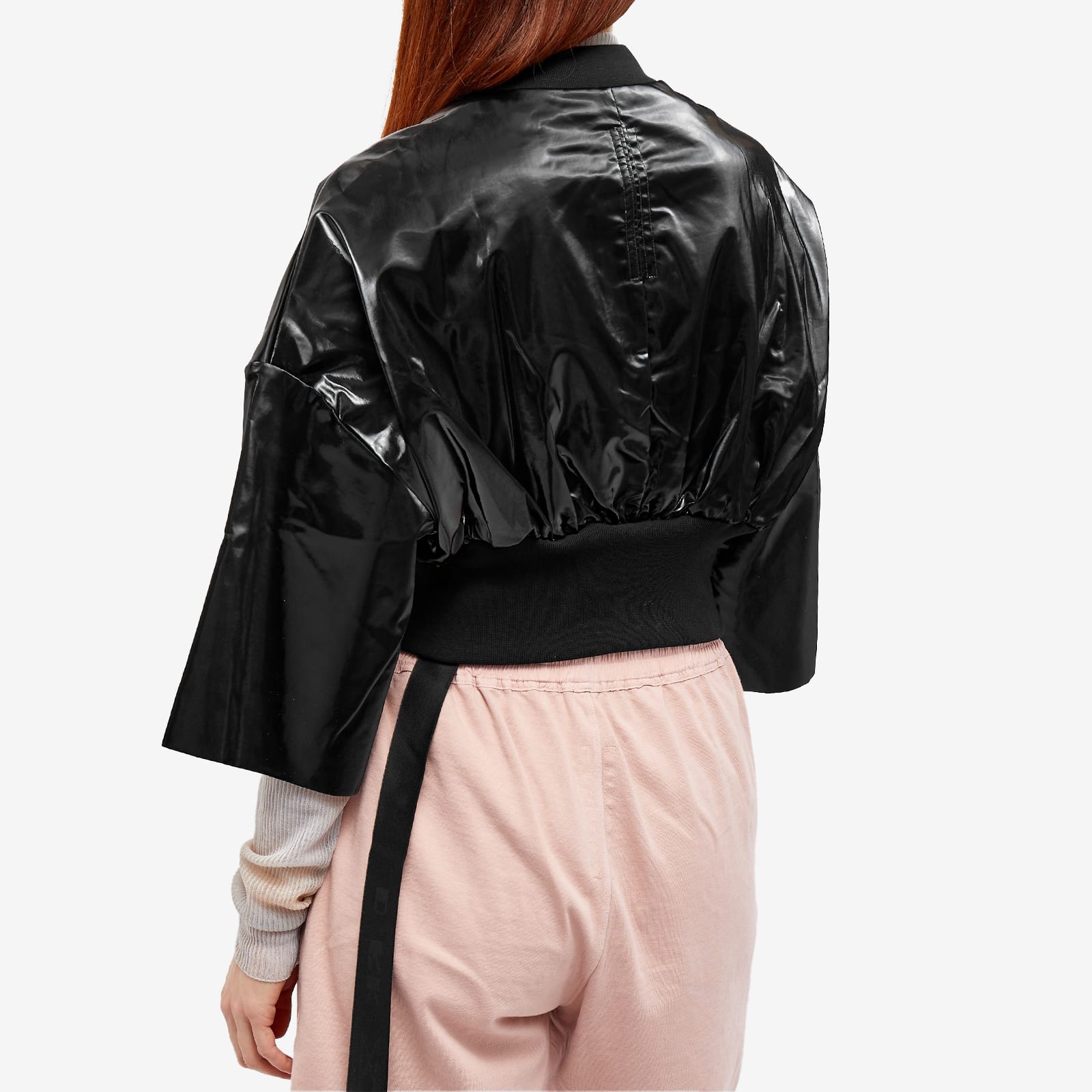 Rick Owens DRKSHDW Cinched Tommy Cropped Bomber Jacket - 3