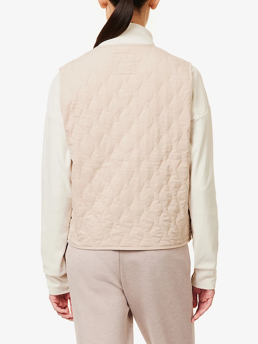 Karla Quilted Woven-Blend Gilet - 4