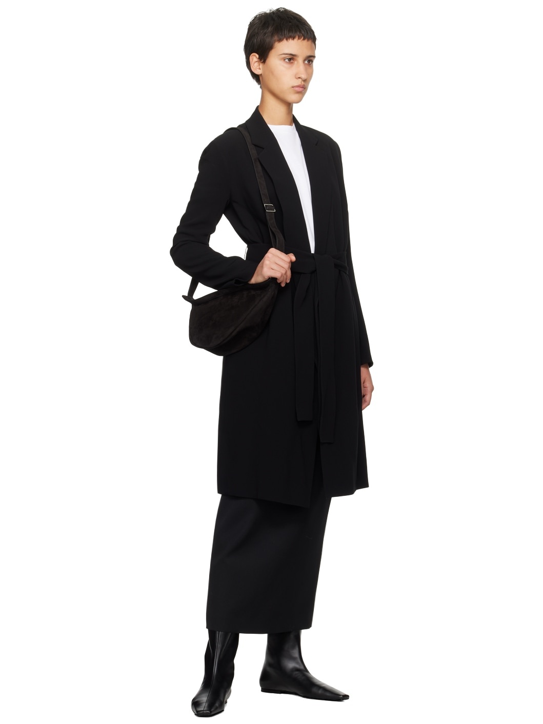 Black Small Banana Bag - 4