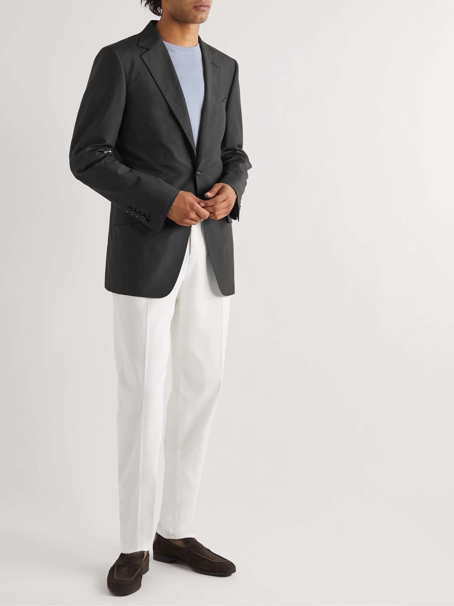 O'Connor Slim-Fit Silk, Linen and Wool-Blend Blazer - 2