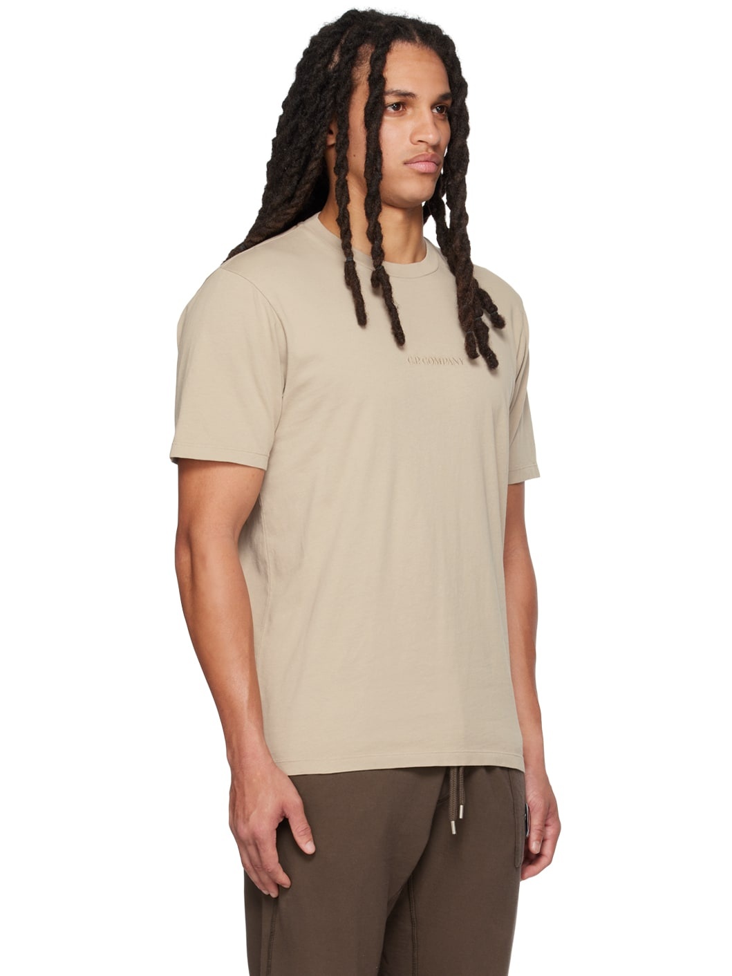 Beige Graphic T-Shirt - 2