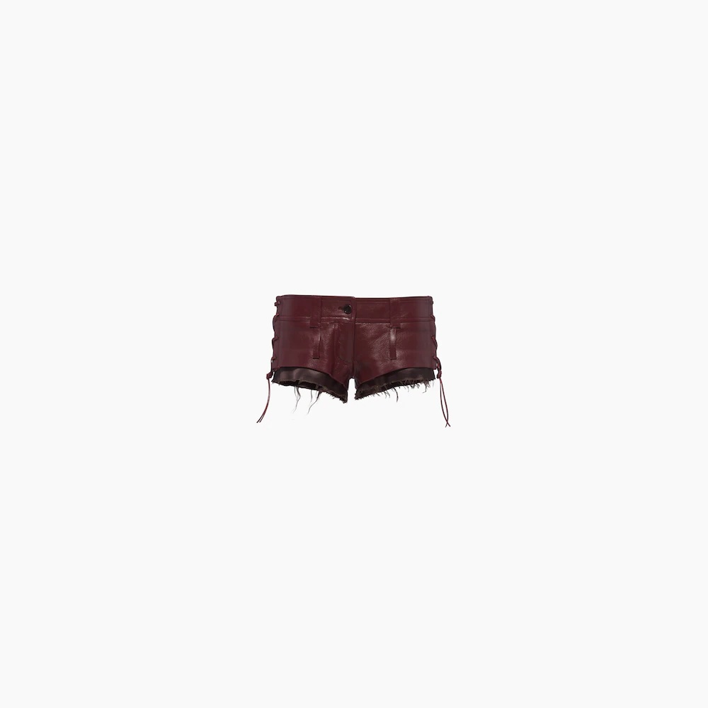 Nappa leather shorts - 1