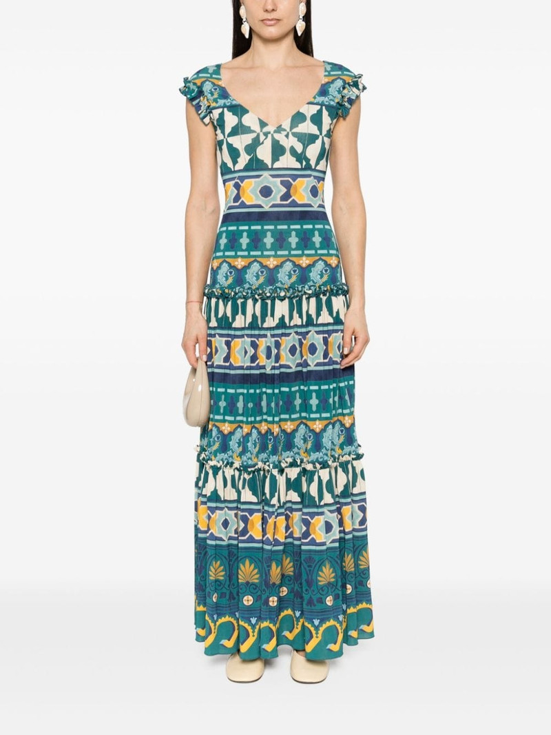 La DoubleJ Pimento graphic-print maxi dress outlook