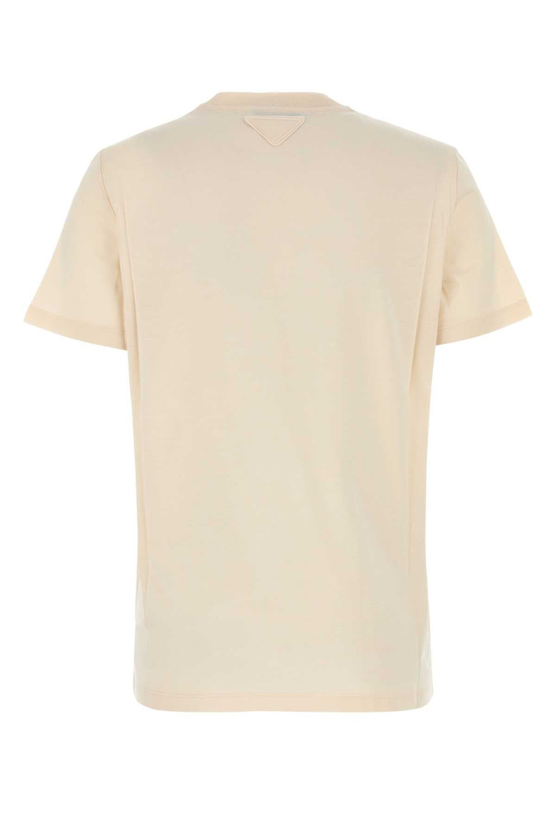 Prada Prada Women Sand Cotton T-Shirt outlook